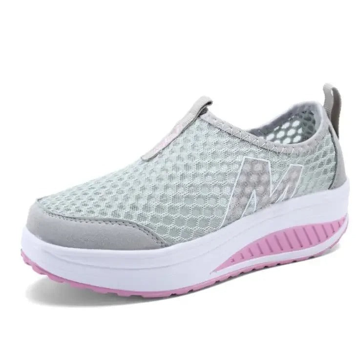 Women Mesh Flat Shoes Sneakers Platform Shoes Woman Loafers Breathable Air