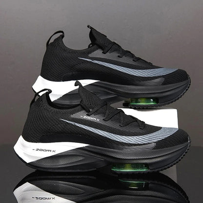 Unisex Sneakers Fashion Men Sneakers Lace Up Round Toe Cushioning Running Shoes